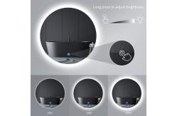 China Luxury Silver Lenses Touch Screen Wall Mirror With LED Lights And Defogger supplier