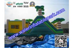 China Inflatable Bouncer Slide , Commercial Grade Bounce Houses Coconut Trees Tropical Themed supplier