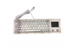 China Cherry Switch Thin Mechanical Keyboard , Metal Pc Keyboard For Petrol Oil Pumping supplier
