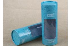 China Column Shaped Food Composite Can Packaging Cardboard Paper Tube With Window supplier