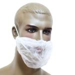 Food Industry Beard Covers Disposable , Large Beard Nets With Elastic Earloop