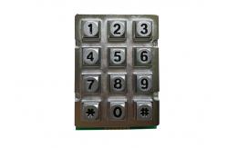 China 12 Keys IP65 150mA DC5V Vandal Proof Numeric Keypad supplier