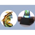Colored Glaze Award Cups Trophies Black Crystal Base Type For Confidence Honor for sale