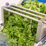 380V Integrating Spinach Washing Machine , Blasting Isolating Potato Cleaning Machine