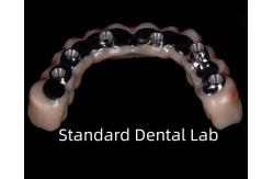 China Titanium Full Zirconia Bridge Dental Translucency On Implant Bar supplier