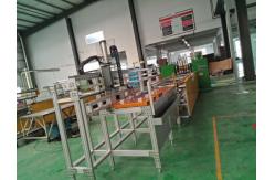 China Piercing Punching Fence Wire Mesh Welding Machine Pre Cutted Wire Feeding supplier