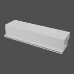                    Customized Size PVC Decorative White Panel Strip             