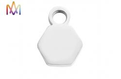 China Pentagon Engraved Charm Tags supplier