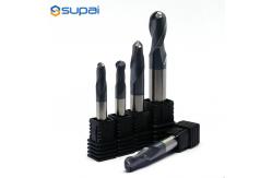China 45hrc Roughing Ball Nose End Mill Nano Coating For Metal supplier