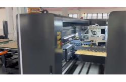China Fully Automatic Carton Folder Gluer Machine Flat Wire with Suction Belt Feeding supplier