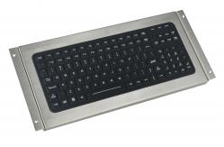China 119 keys IP67 silicone industrial keyboard, USB black desktop keyboard supplier