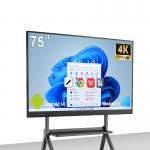 65 75 86 4K Interactive Smart Board 4gb Ram 32gb Rom Android 11 Electronic Whiteboard for sale