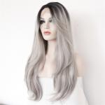 5A Ombre Synthetic Front Lace Wigs Natural Hair Line Deep Wave for sale