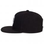 6 Panel Embroidery Snapback Cap Wool Acrylic Fabric Custom Flat Brim Hat