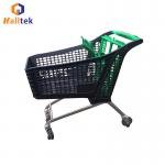 Half Plastic Supermarket Shopping Trolley 130 Liters 80kg-160kg for sale