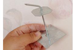 China 62mm Galvanized Steel Self Adhesive Stick Pins To Install Foam Insulation Panels supplier
