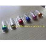 10ml Aluminum Foil Plastic Medicine Bottles For Sex Pill With Colorful Cap for sale
