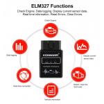 KONNWEI cheaper price model KW912 ELM327 wireless bluetooth 12V car OBD2 EOBD