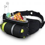 Polyester Waterproof Bum Jogging Belt Bag Running Belt With Bottle Holder for sale