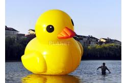 China Duck Buoy Children Rubber Duck Inflatable Yellow Duck For Water Game supplier