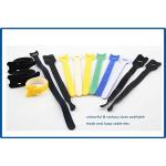 Adjustable double sided Hook Loop Cable Ties , colourful Cable Cord Ties 15*200mm for sale