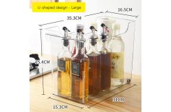 China Shatter Resistant Plastic Storage Organizer With Rolling Wheels And Handle supplier