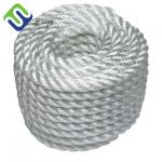 High Breaking Load 100% Polyamide Fiber 3 Strand Twisted Nylon Rope For Marine Using for sale