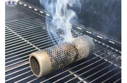 China Round Perforated Pellet Tube Smoker Customized Wire Diameter For BBQ supplier