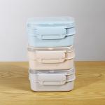 Pink Plastic Lunch Boxes Microwave With Tableware Container