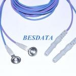 Quality 10 mm Cup Diameter Metal Plate Suitable EEG Electrodes For Medical EEG Measurements for sale