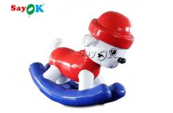 China Multifunction Tarpaulin 1.6x0.7x1.6mH  Inflatable Rocking Horses For Kids supplier