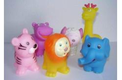 China Floating Squeezing Animal Rubber Bath Toys Safe Vinyl With Customized Logo supplier