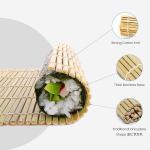 LFGB 100% Bamboo Sushi Making Materials Roller 9.5x9.5 Inch for sale