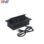 pop up box cable cubby for conference table