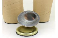 China Anti - Rust Paper Tube Packaging With Metal Lid / Tea Tin Paper Cylinder Containers supplier