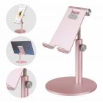 Adjustable Aluminium Folding Desktop Phone Stand 7.5inch height Lightweight