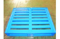 China Durable Economical Powder Coating Steel Pallets With Four Way Entry supplier