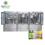 Advanced Technology Juice Filling Machine Rotary Washer Filler Capper 3 In 1 Monoblock for sale