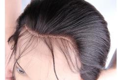 China Silky Straight No Tangle 8 Inch Human Hair Extensions With Frontal supplier