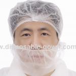 Spatter Prevention Non Woven Disposable Beard Cover With Single Elastic for sale