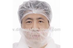 China Spatter Prevention Non Woven Disposable Beard Cover With Single Elastic supplier