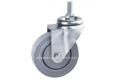 China Versatile Grey 4 125kg Threaded Swivel TPR Caster for Different Applications 5404-736 supplier