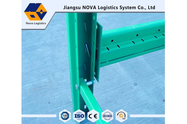 High Strength Pre Galvanized Heavy Duty Pallet Racking 50.8mm Pitch