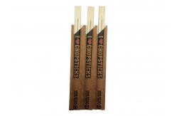 China Eco Friendly Nature 21cm Twins Disposable Bamboo Chopsticks With Sleeve supplier