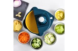 China Round Vegetable Slicer 12 Sets Household With Hand Protector Planer supplier