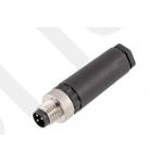 IP67 M8 Straight Male Plastic Assembled Plug with Screw Terminal 3/4pin for sale