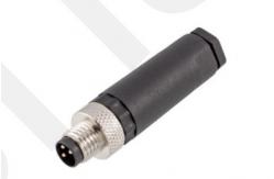 China IP67 M8 Straight Male Plastic Assembled Plug with Screw Terminal 3/4pin supplier