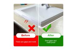 China Stain Resistant PVC Nano Bath Shower Sealant Strip Easy To Cut supplier