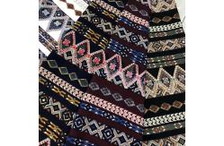 China Custom Digital Block Geometric Printed Woven Fabrics 150cm Width supplier