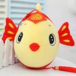 Lucky Red Carp Plush Toy With Sucker Festival Plush Toy Gift New Year Mascot for sale